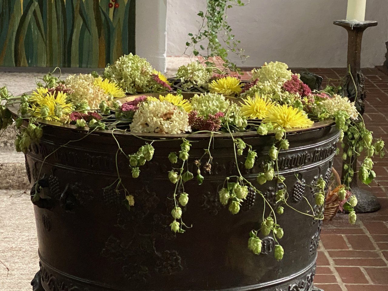 Taufbecken in der Mauritiuskirche. Foto: C.Wöhling