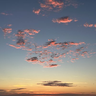 Wolken am Abendhimmel. Foto: C.Wöhling