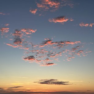 Wolken am Abendhimmel. Foto: C.Wöhling